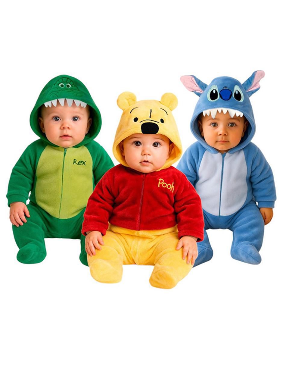 Set de mamelucos Rex, Pooh y Stitch para bebé Set de mamelucos Rex, Pooh y Stitch para bebé