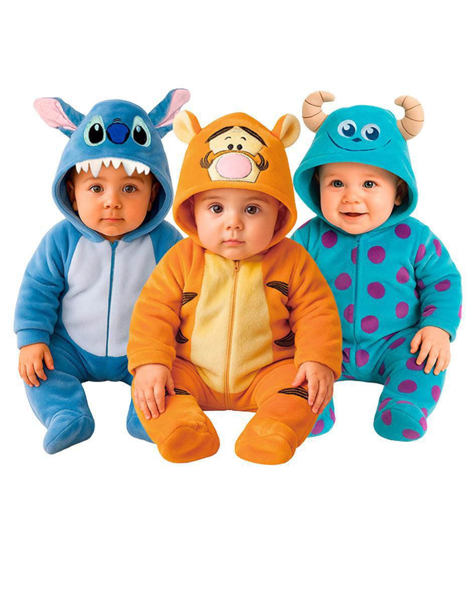 Set de mamelucos Stitch, Tigger, Sully para bebé