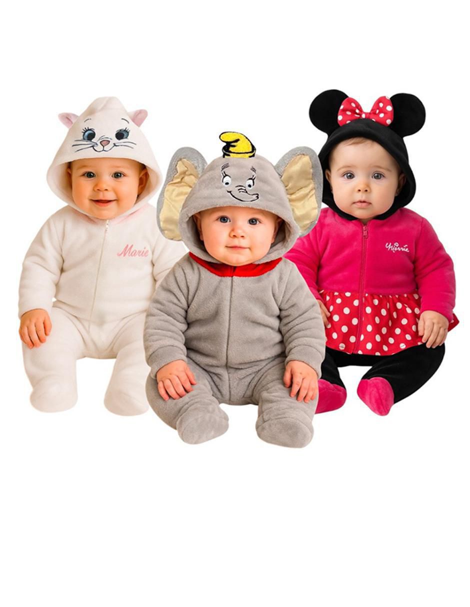 Set de mamelucos Disney Marie, Dumbo y Minnie para bebé