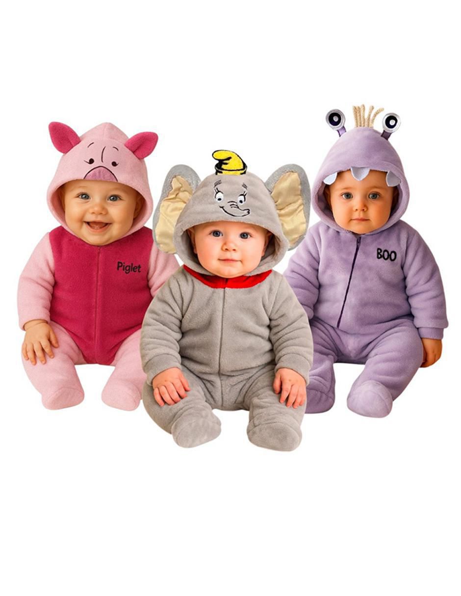 Set de mamelucos Piglet, Dumbo y Boo para bebé