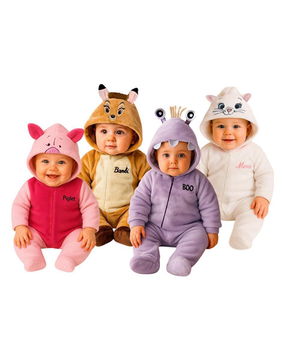 Set de mamelucos Piglet, Bambi, Boo y Marie para bebé