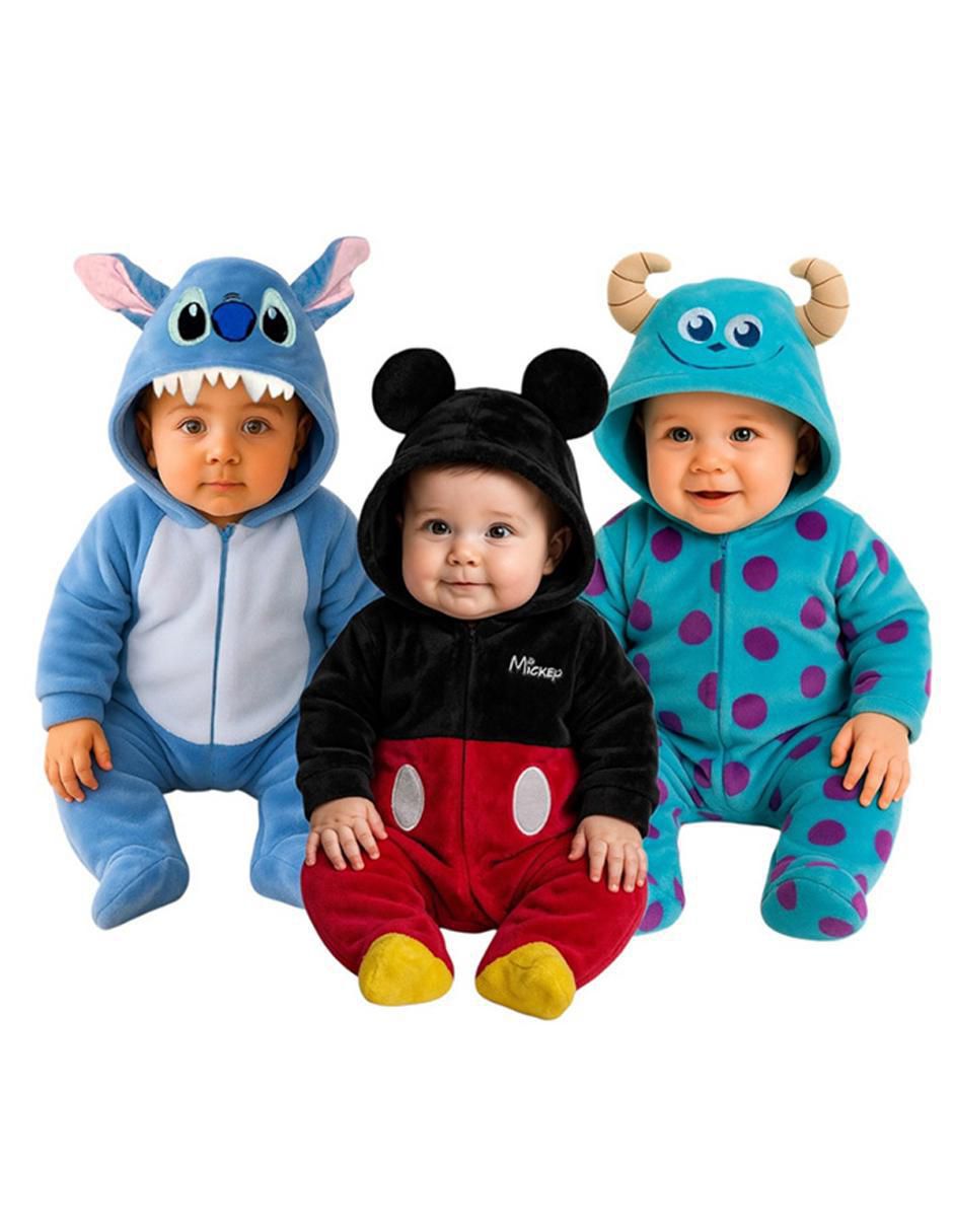 Set de mamelucos Stitch, Mickey y Sully para bebé