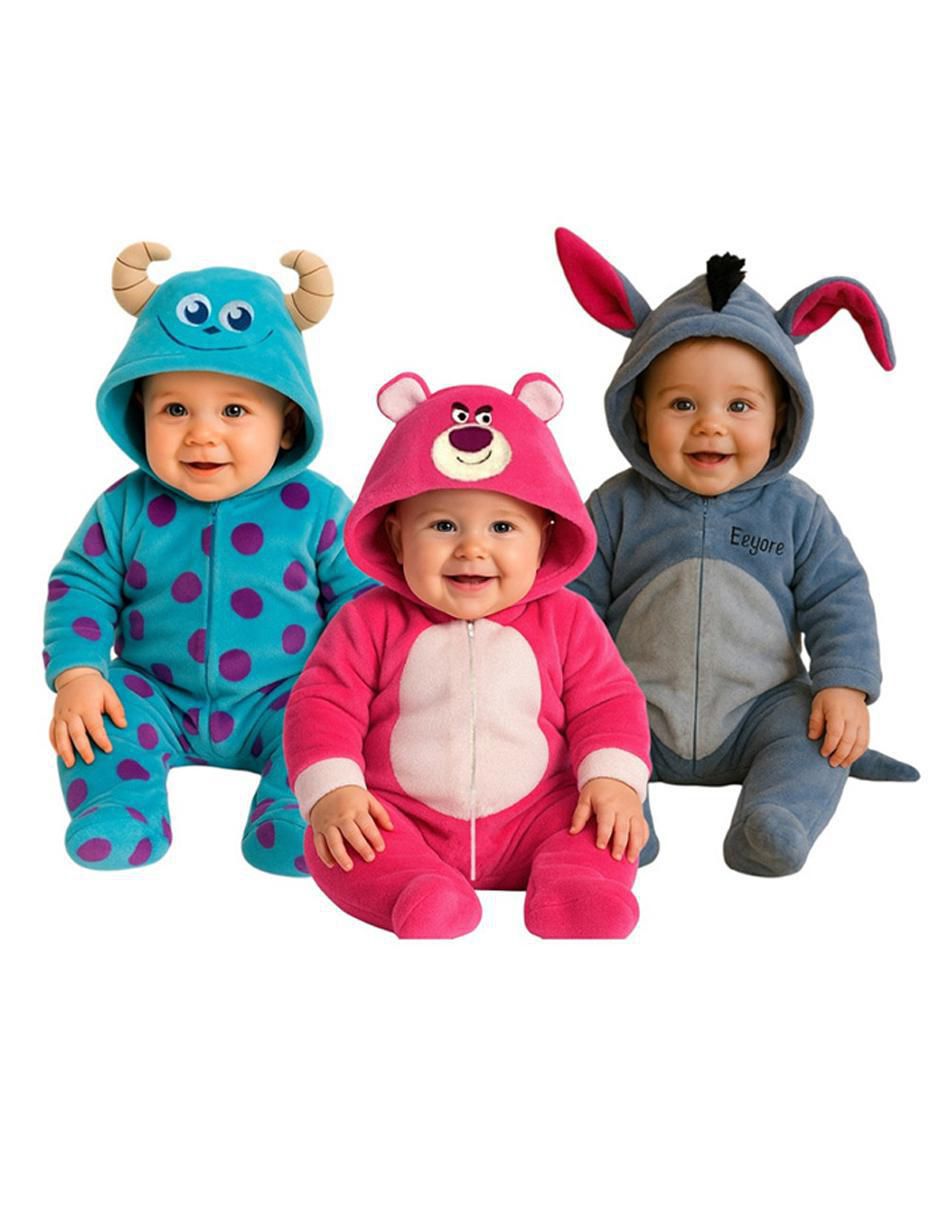 Set de mamelucos Sully, Lotso, Eeyore para bebé