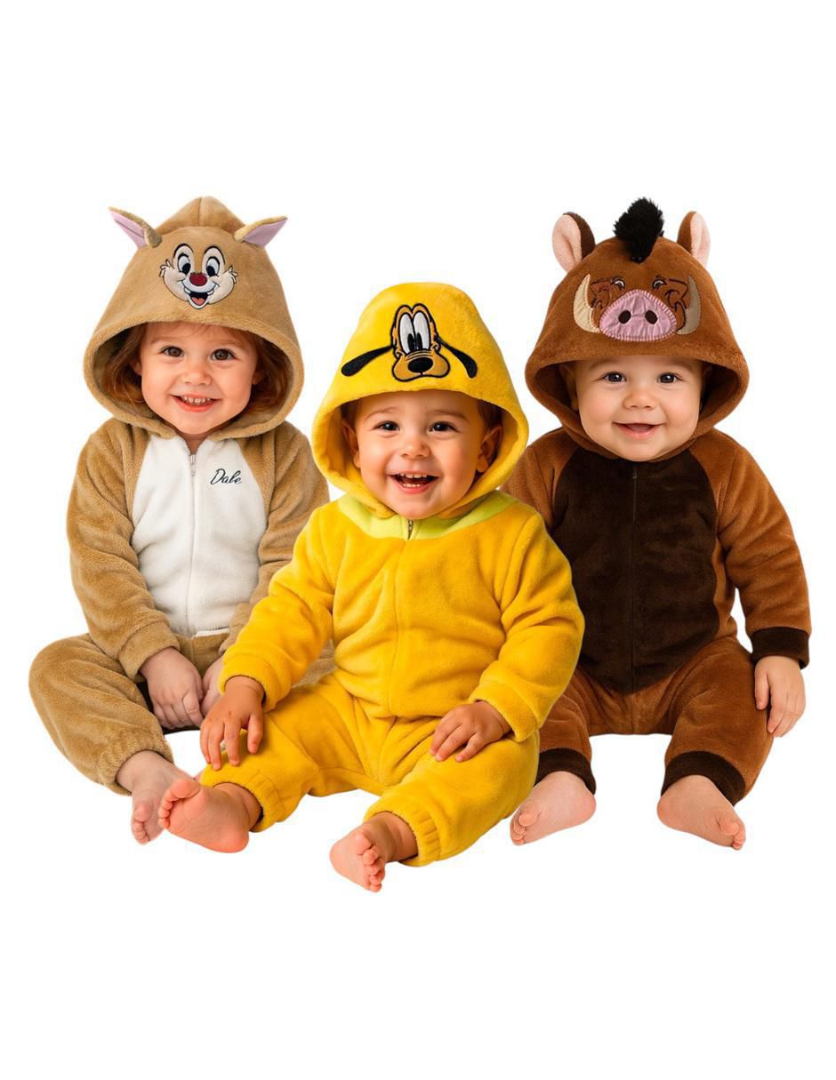Set de mamelucos Dale, Pluto y Pumba para bebé