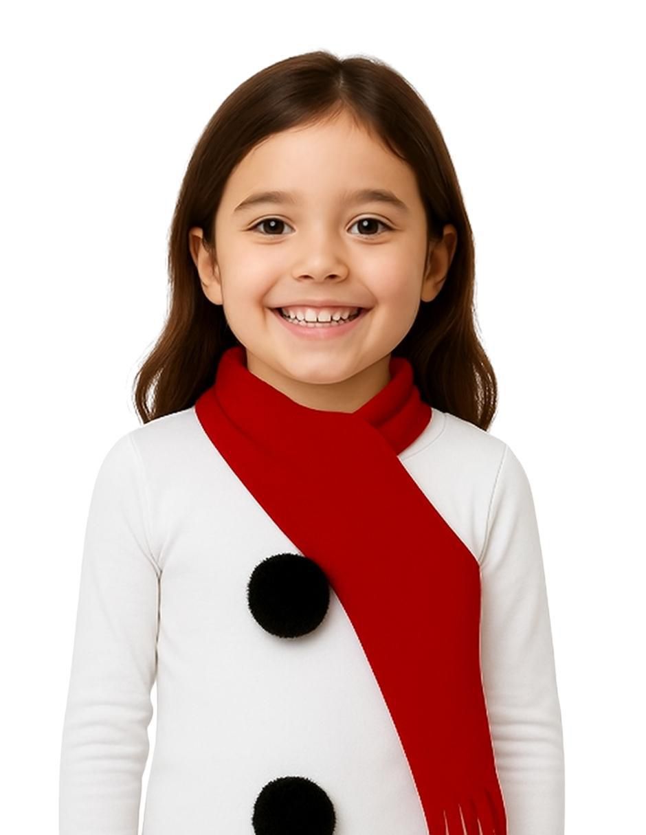 Disfraz navideño de muñeco de nieve para niña 2