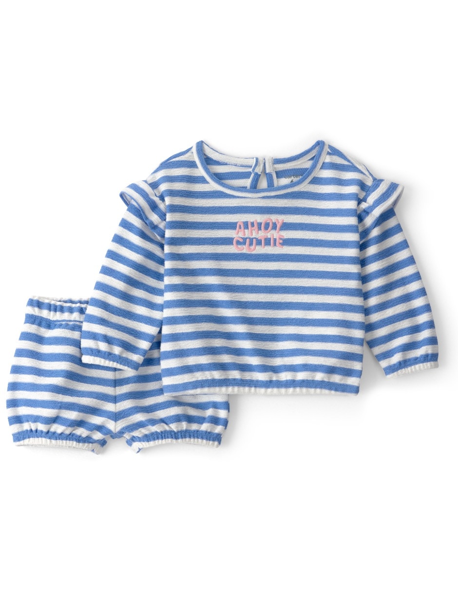 Conjunto de algodón para bebé niña