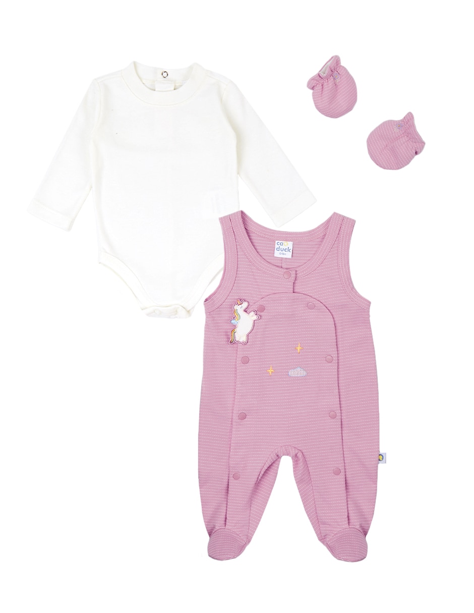 Conjunto de algodón para bebé niña