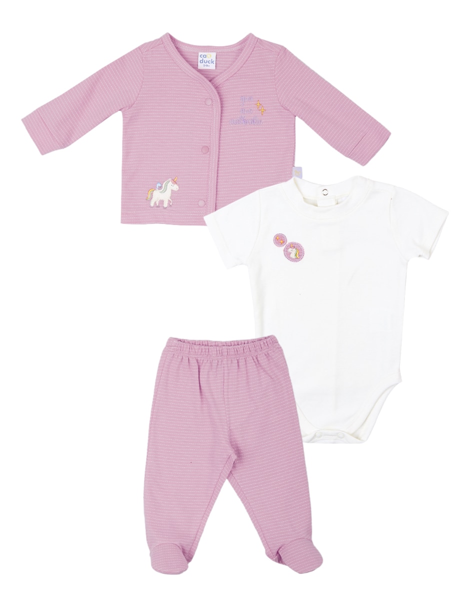Conjunto de algodón para bebé niña
