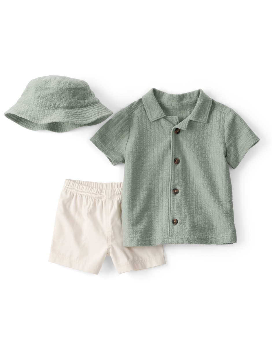 Conjunto casual de algodón para bebé niño Conjunto casual de algodón para bebé niño