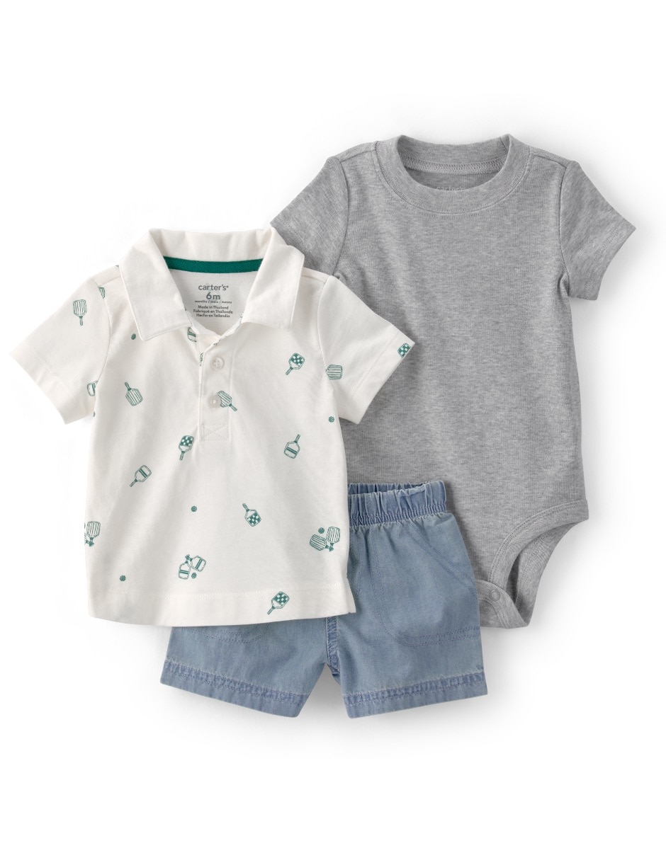 Conjunto de algodón para bebé niño Conjunto de algodón para bebé niño