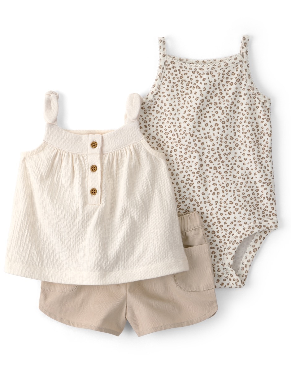 Conjunto de algodón para bebé niña Conjunto de algodón para bebé niña
