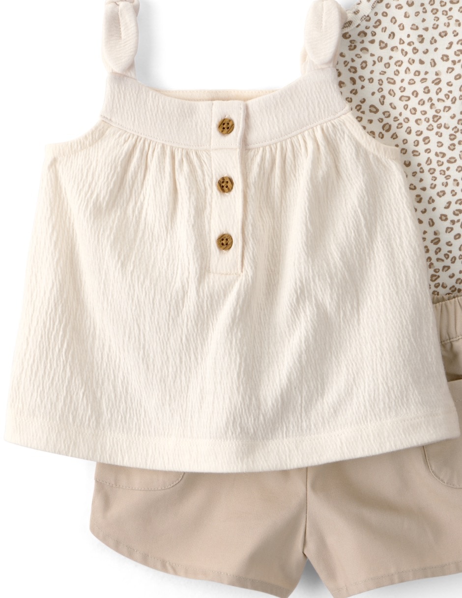 Conjunto de algodón para bebé niña 5