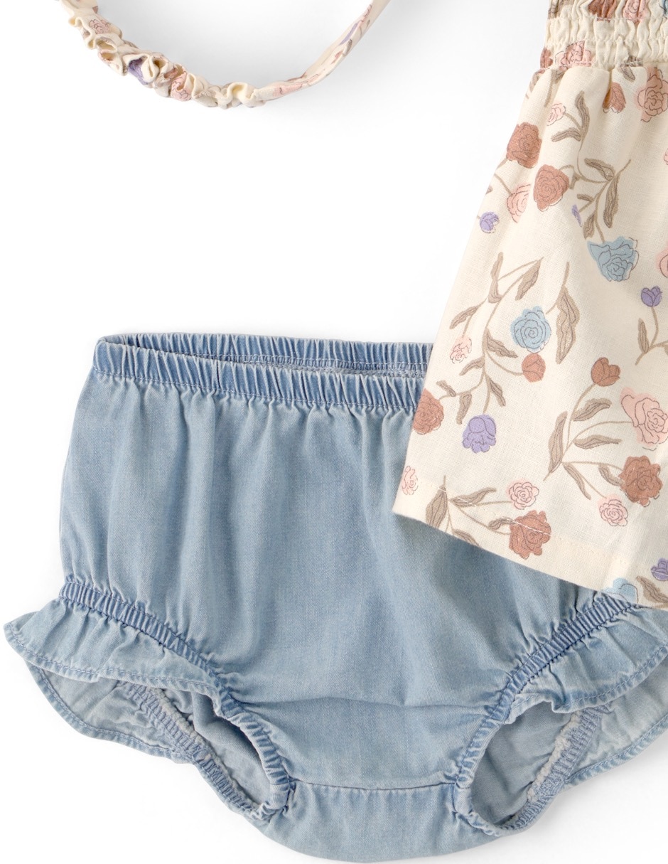 Conjunto de algodón para bebé niña 3