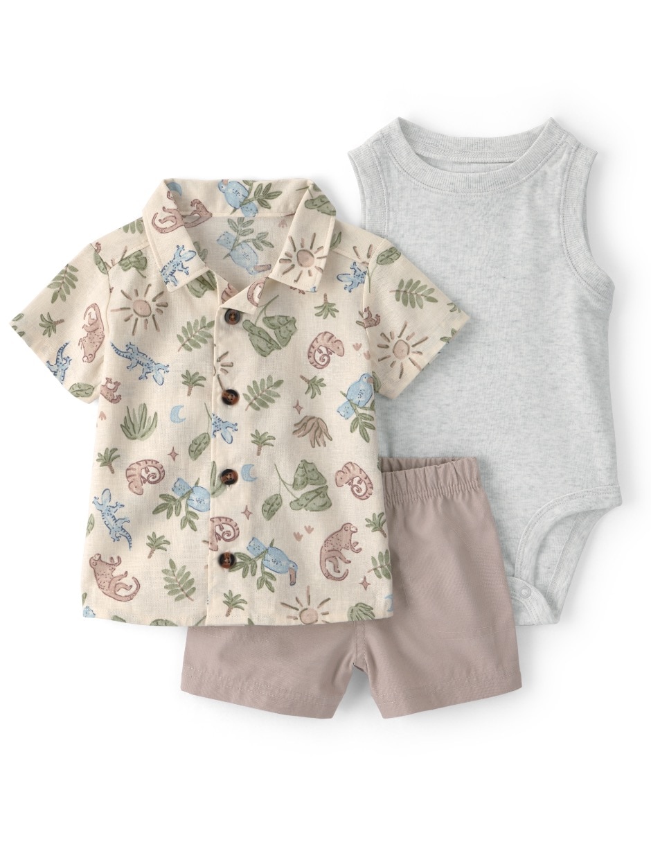 Conjunto de algodón para niño 3 piezas