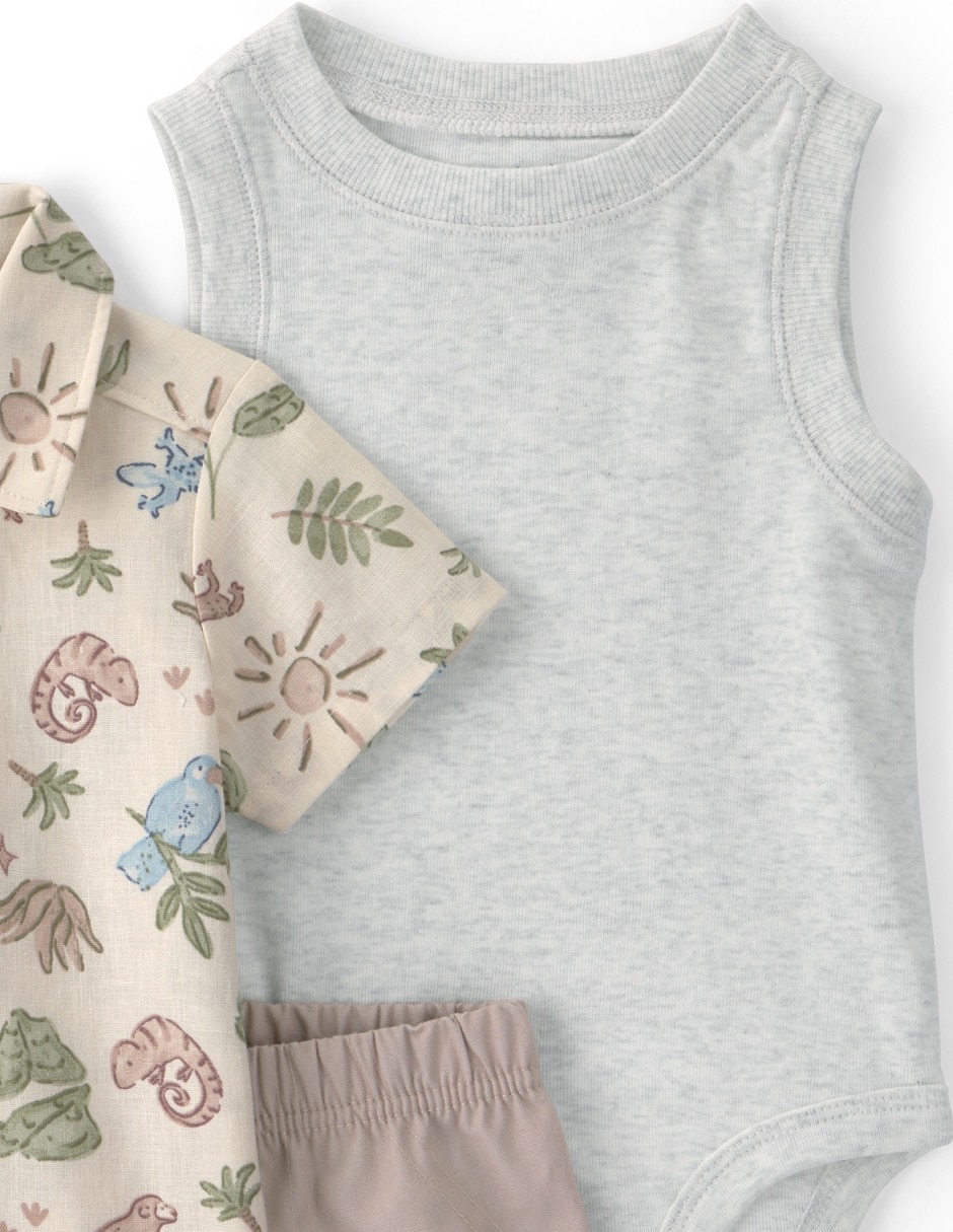 Conjunto de algodón para niño 3 piezas 5
