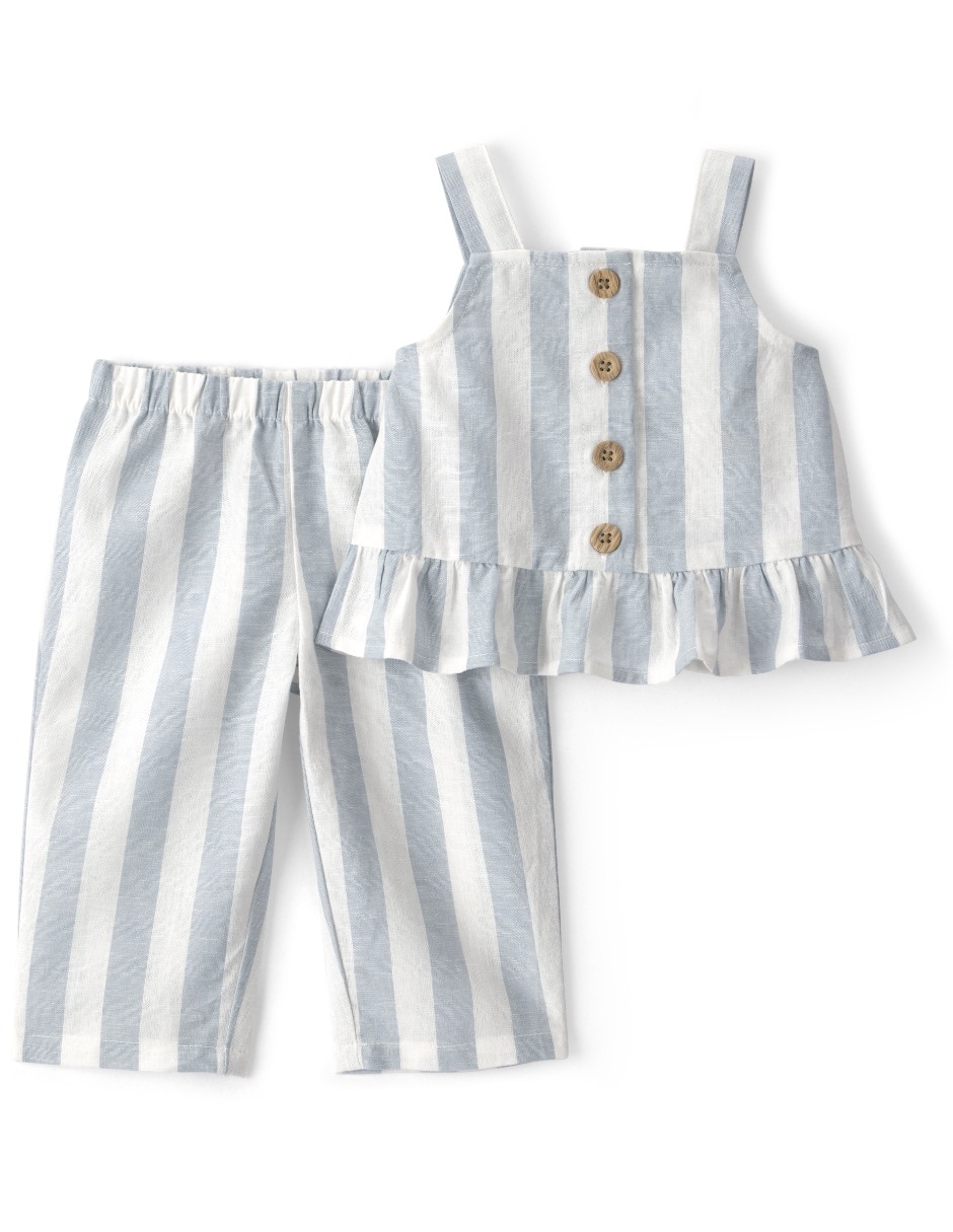 Conjunto de algodón para bebé niña