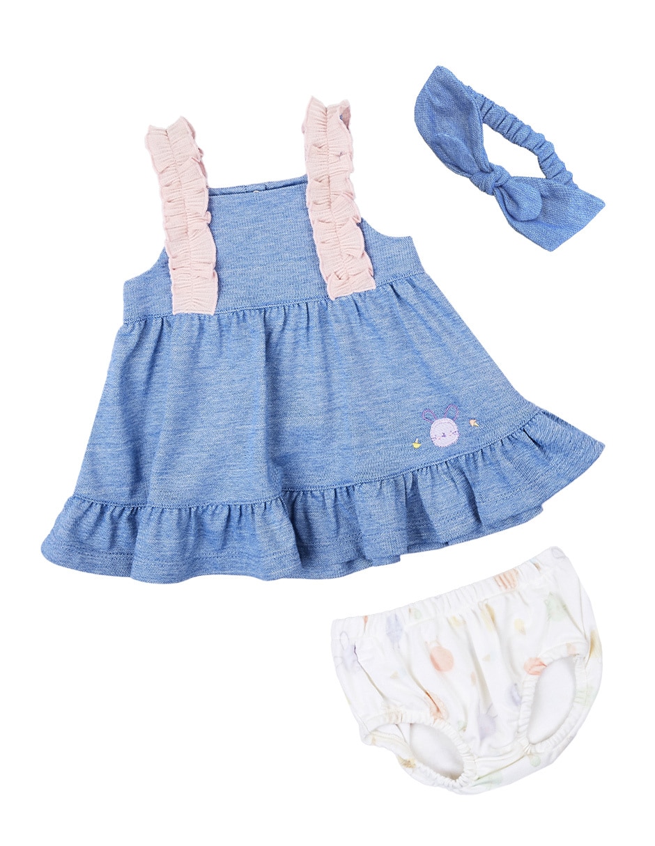 Conjunto de algodón para bebé niña