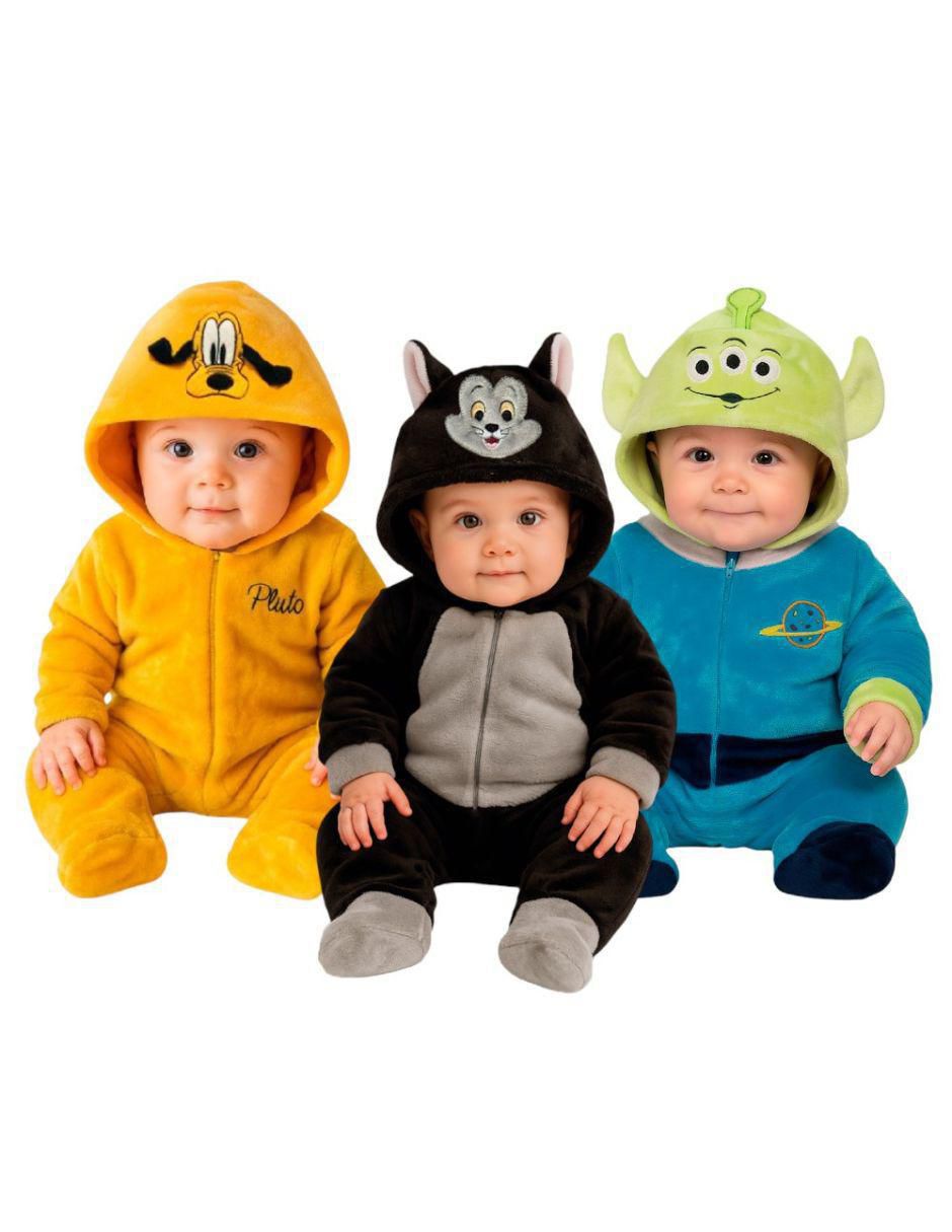 Set de mamelucos Pluto, Figaro y alien para bebé