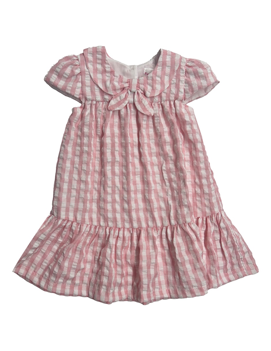 Vestido manga cap para niña
