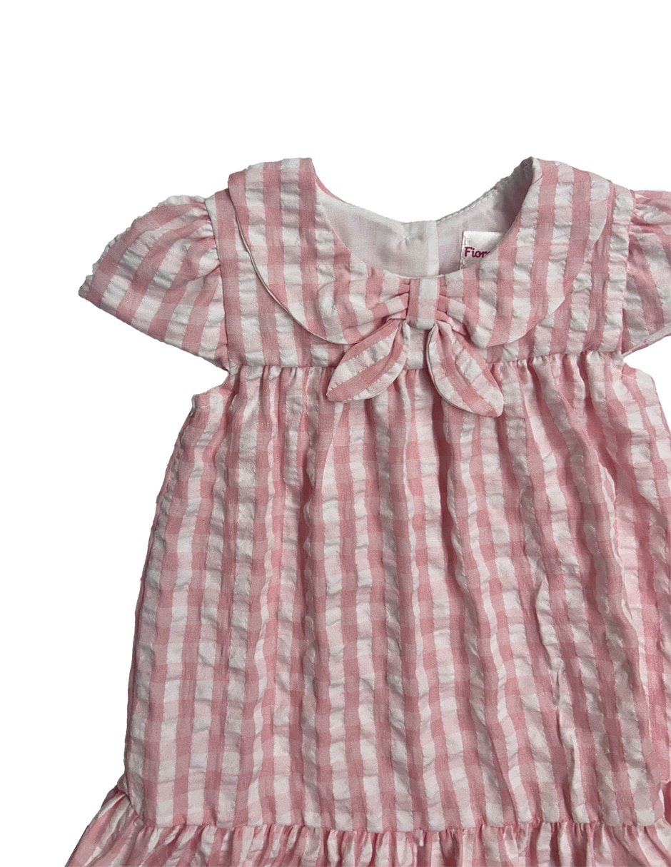 Vestido manga cap para niña 4