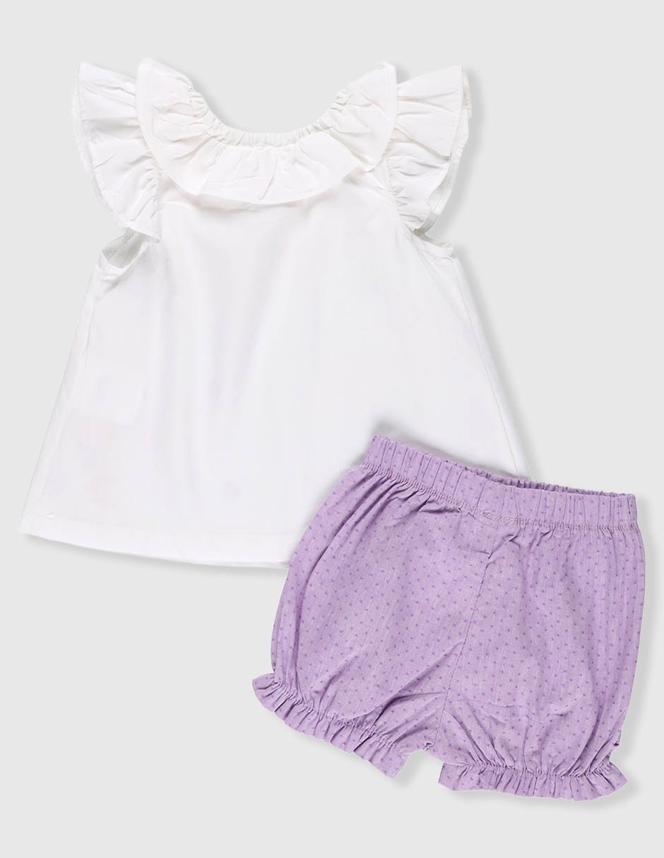 Conjunto de algodón para bebé niña 2
