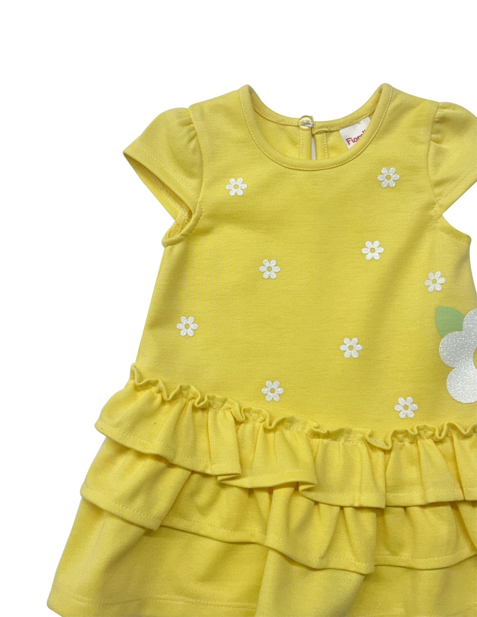 Vestido manga cap para bebé niña 3