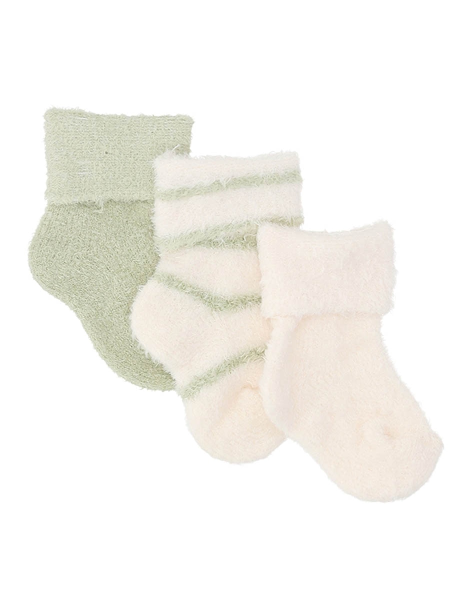 Set de tín de algodón para bebé 3 pares