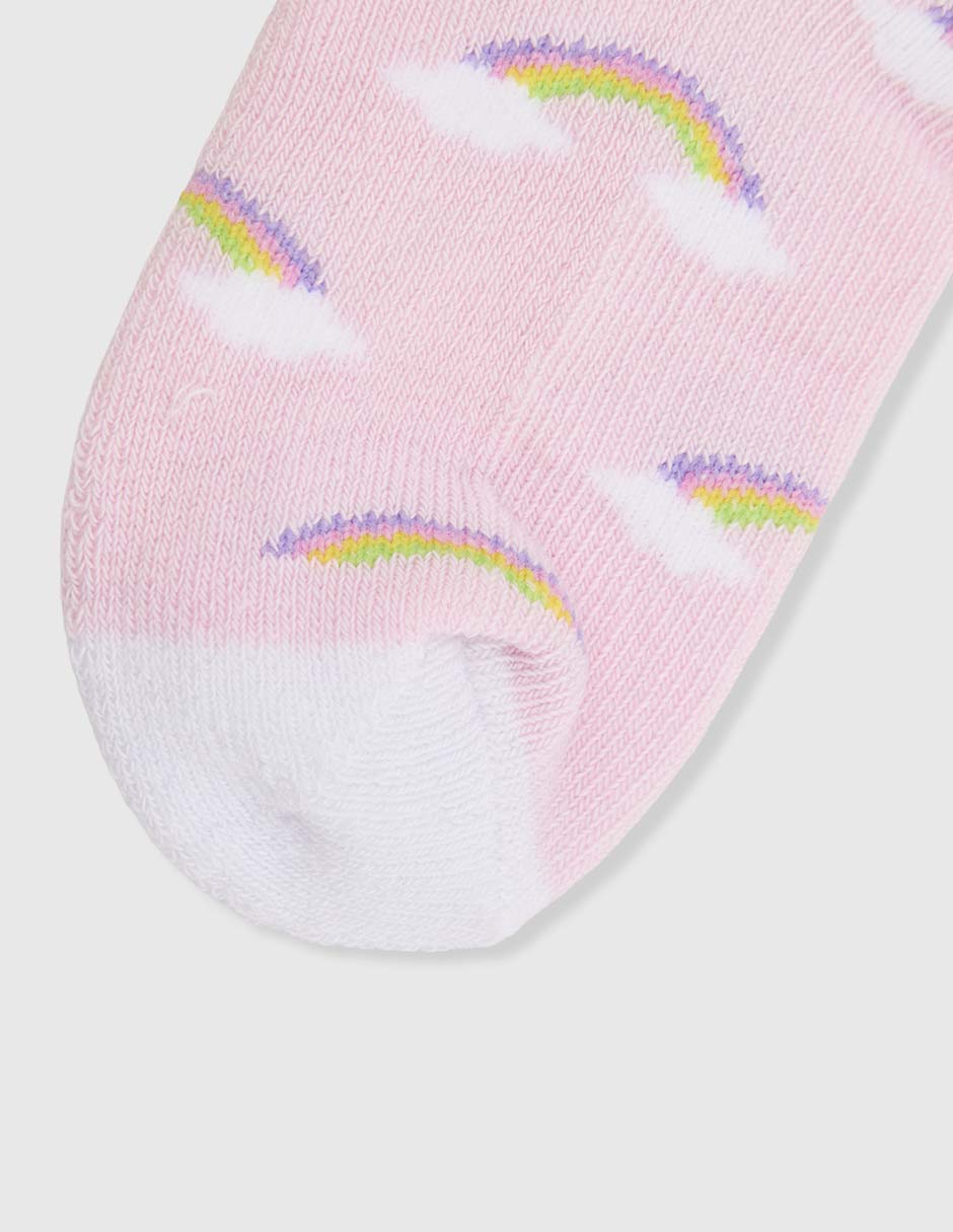 Set tín de algodón para bebé niña 5 pares 3