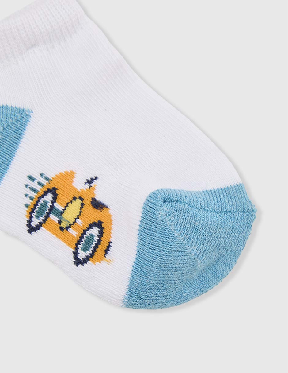 Set tín de algodón para bebé niño 5 pares 3