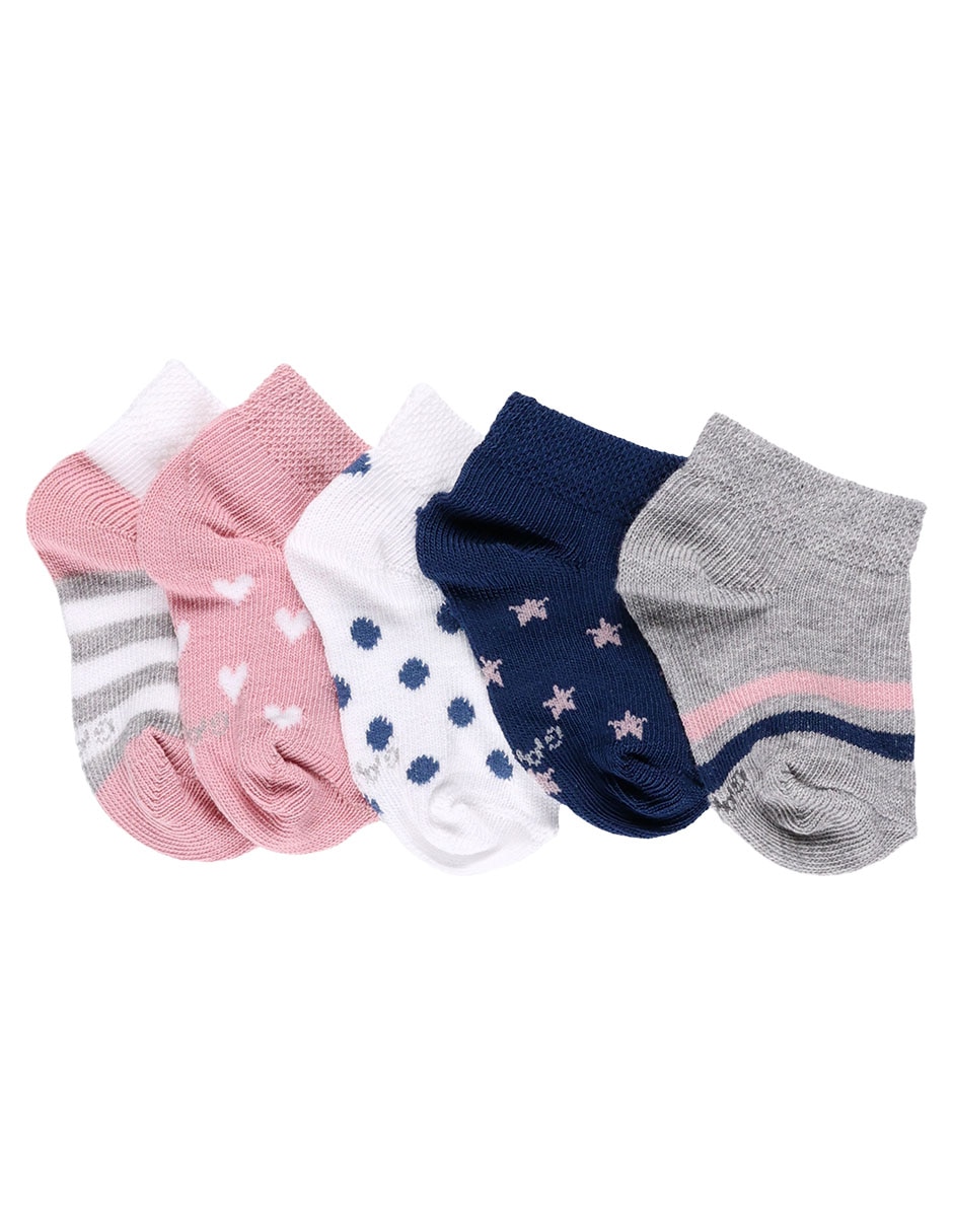 Set de tin de algodón para bebé niña 5 pares