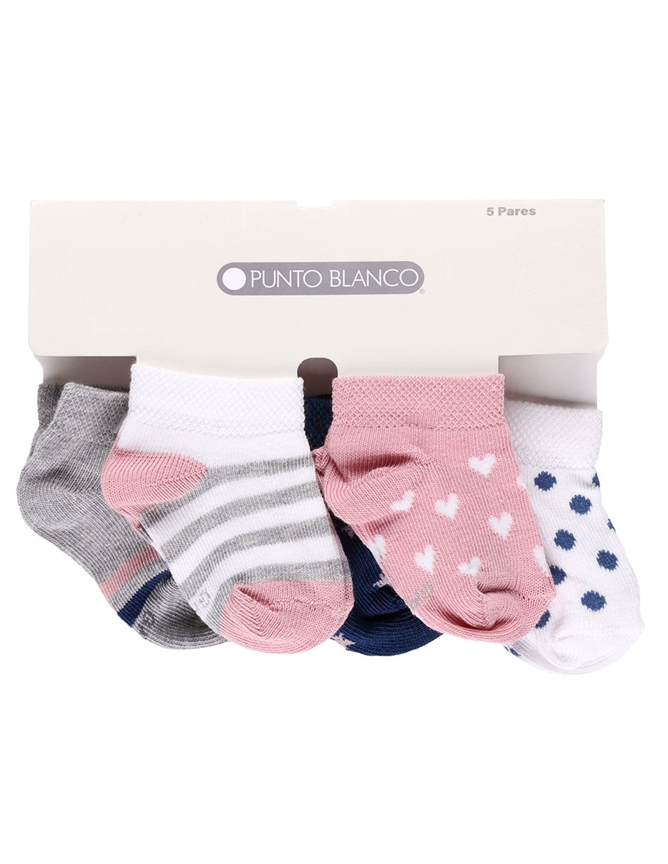 Set de tin de algodón para bebé niña 5 pares 4