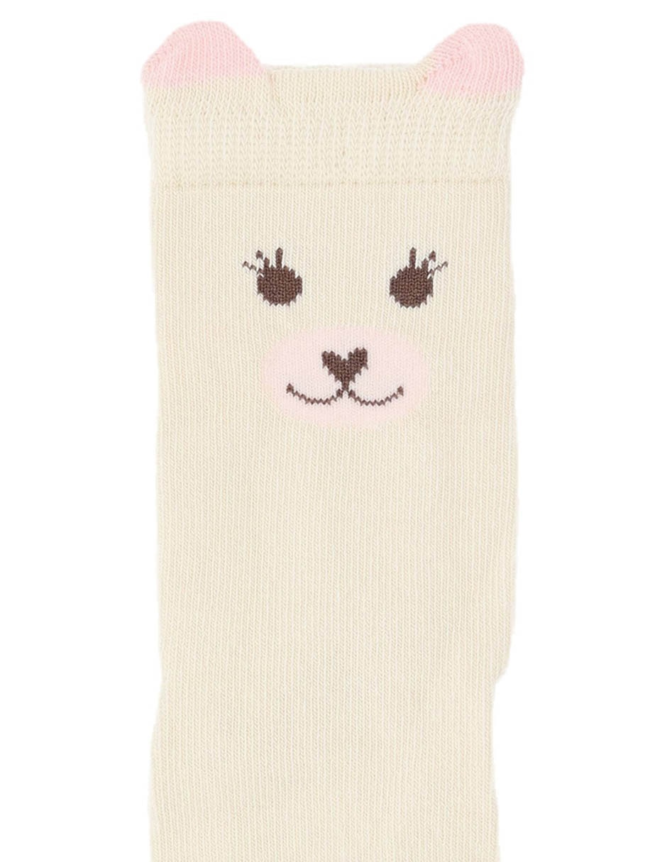 Set de calceta antiderrapante de algodón para bebé niña 3 pares 3