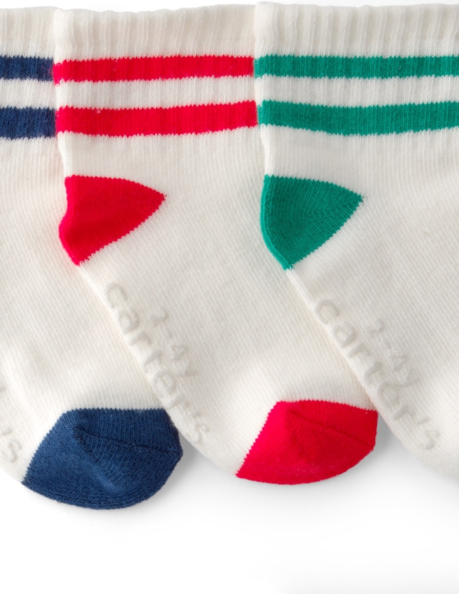 Set de calcetín de algodón para bebé niño 6 pares 3