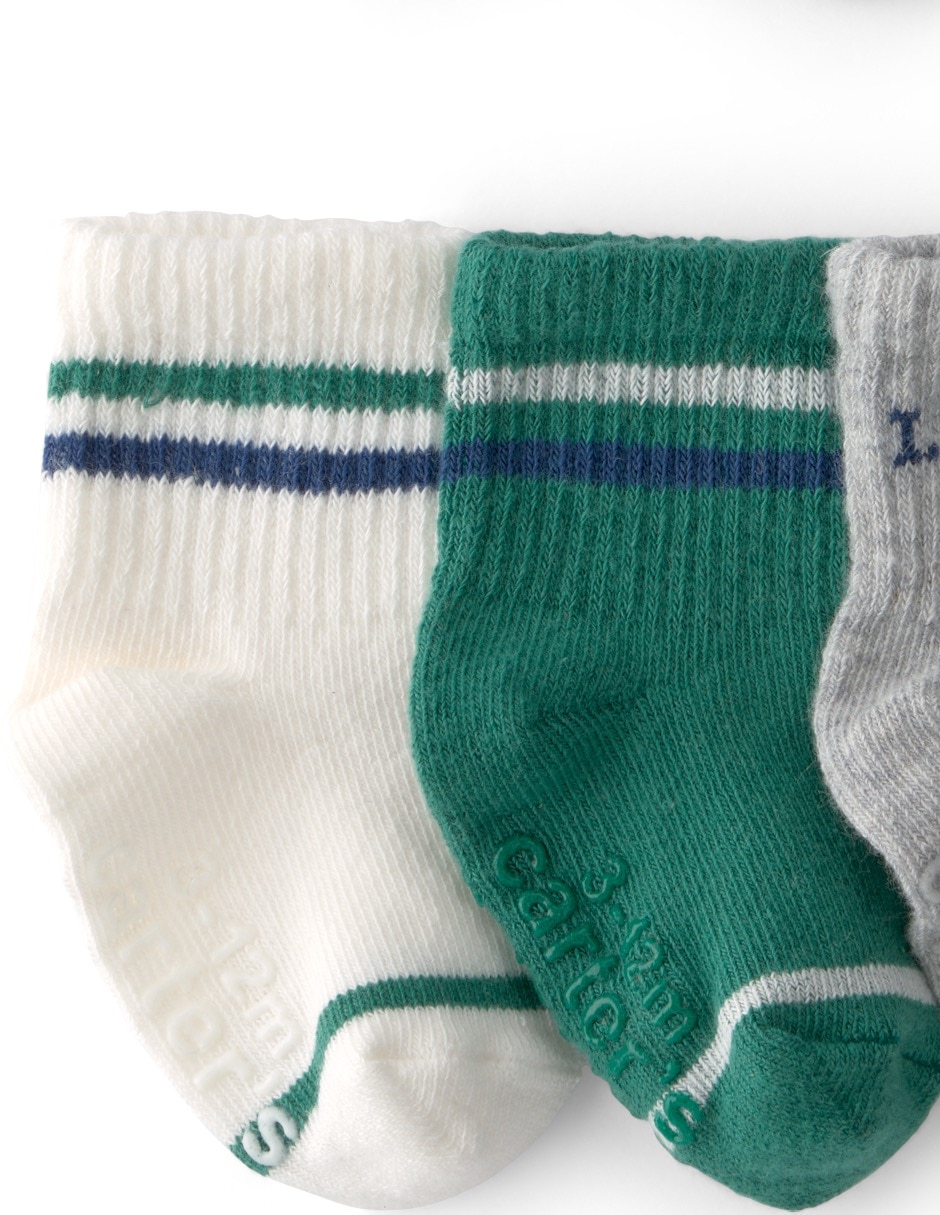 Set de calceta de algodón para bebé niño 6 pares 2