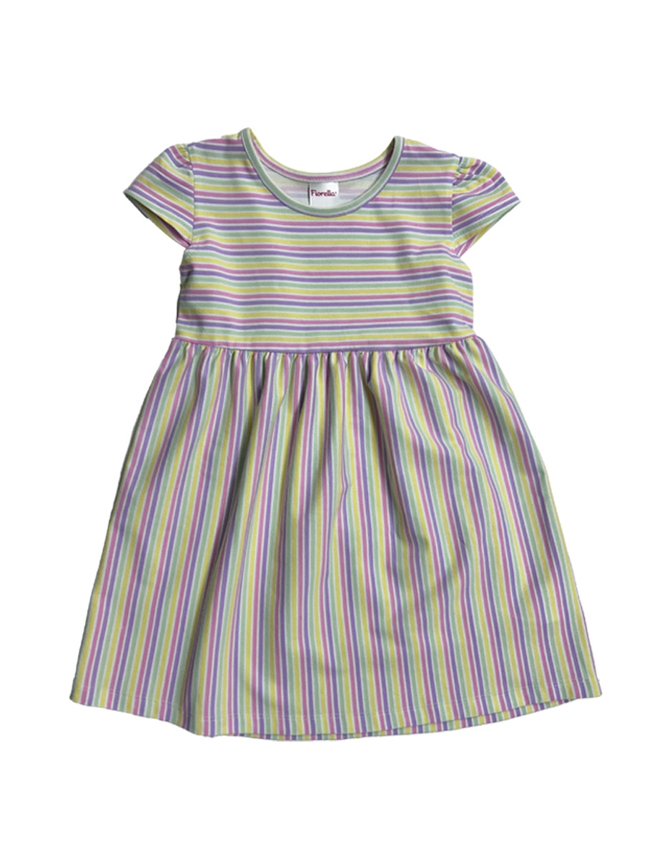 Set vestido manga cap para bebé niña 2