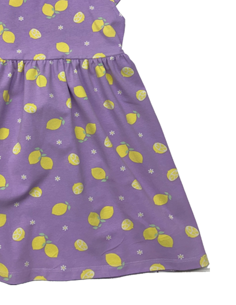 Set vestido manga cap para bebé niña 6