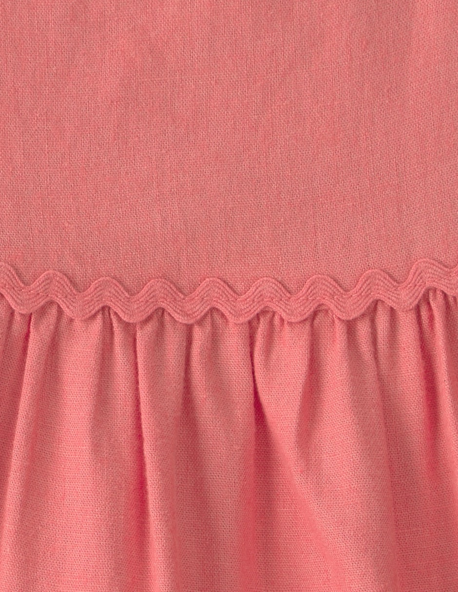 Vestido manga volantes para bebé niña 3