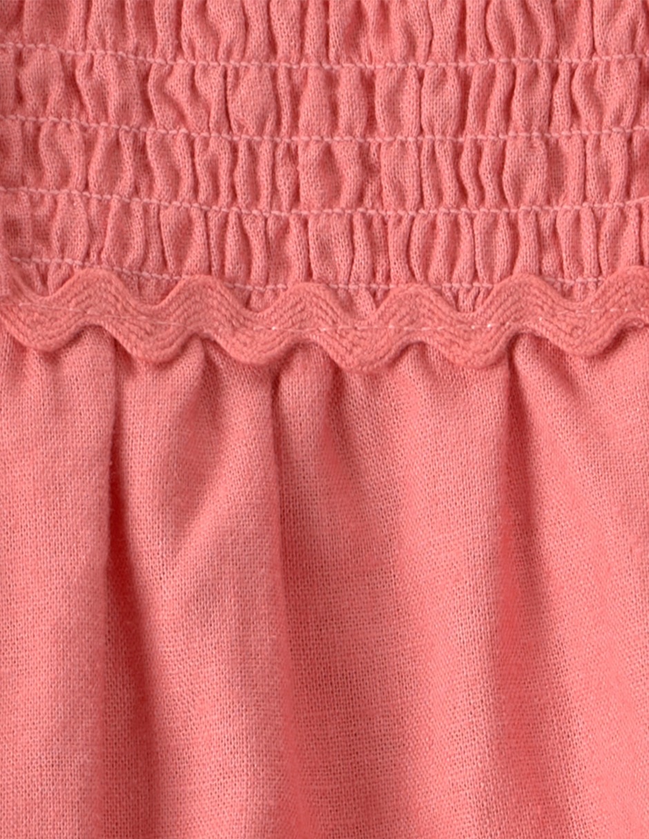 Vestido con calzón manga volantes para bebé niña 2