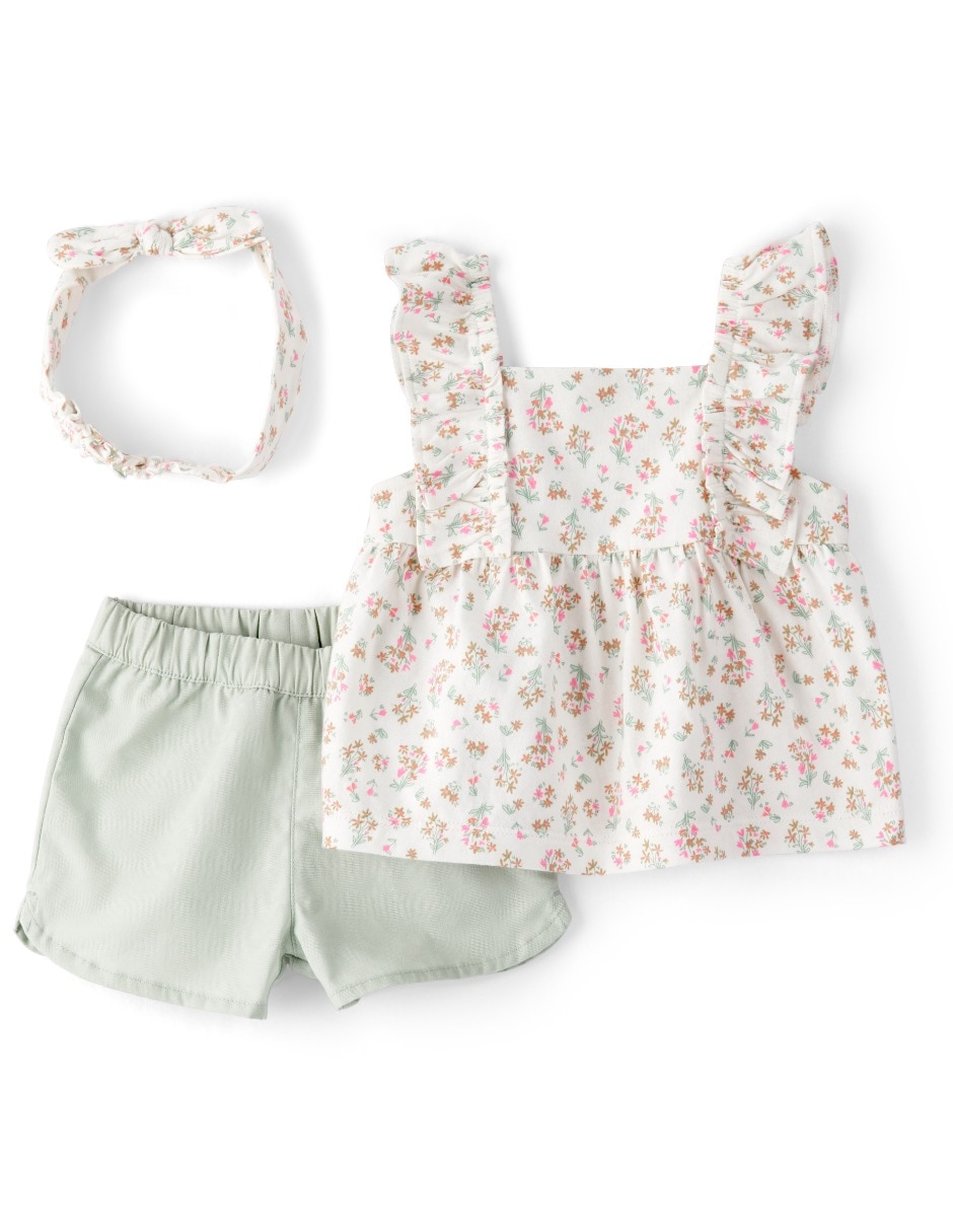 Conjunto de algodón para bebé niña Conjunto de algodón para bebé niña