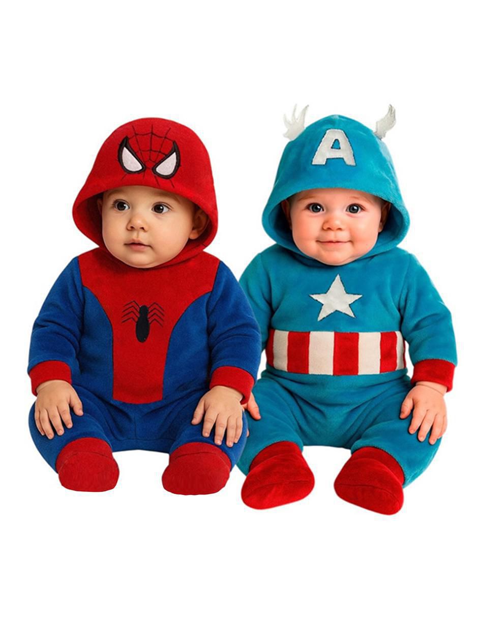 Set de mamelucos Spiderman y Capitán América para bebé niño