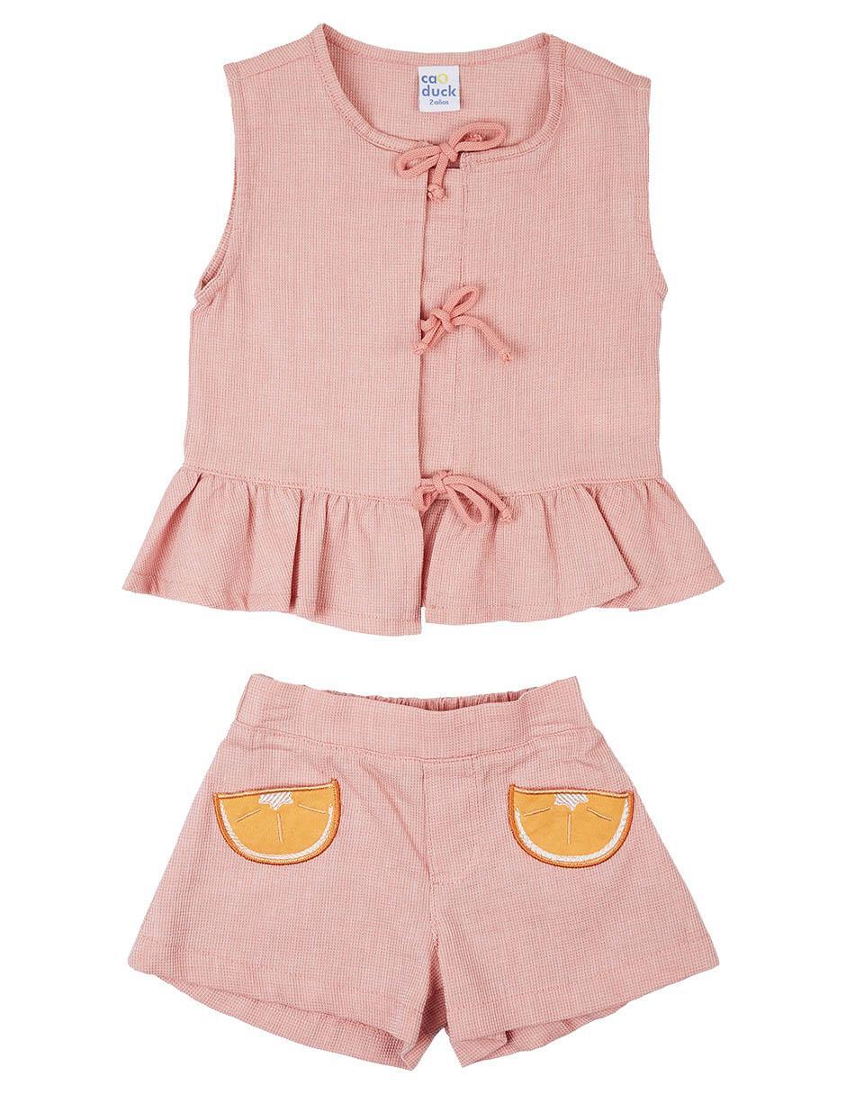 Conjunto de algodón para bebé niña