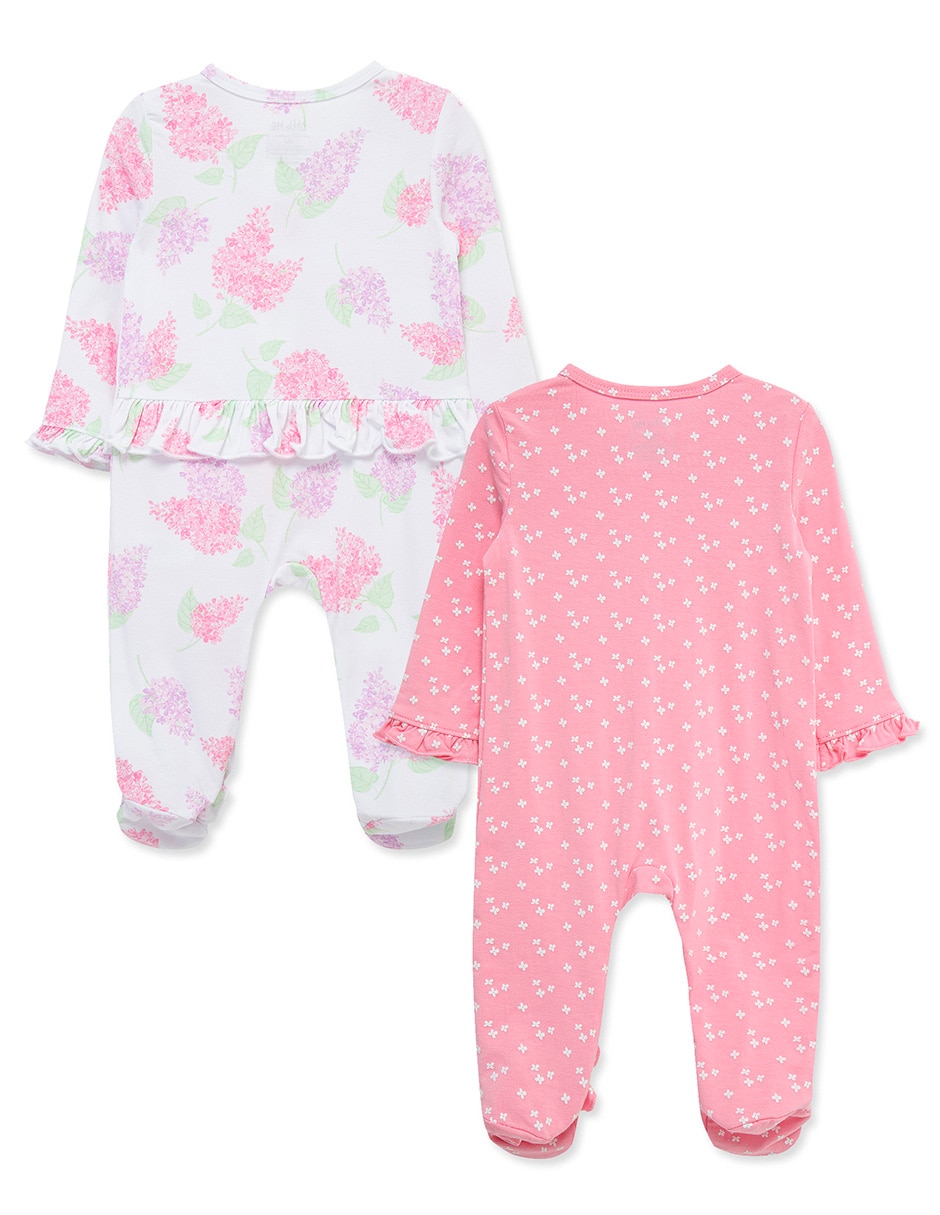 Set de mamelucos de algodón para bebé niña 2