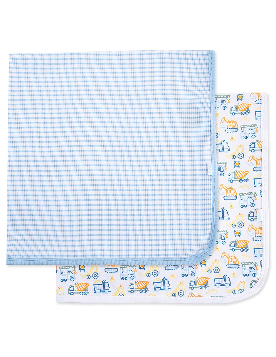 Set cobijas clásicas de tejido punto para niño Set cobijas clásicas de tejido punto para niño