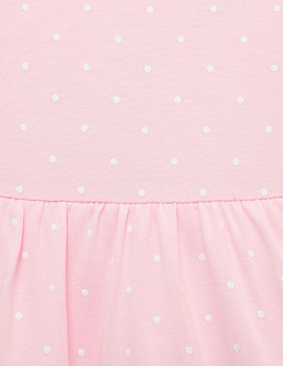 Set vestido manga mariposa para bebé niña 3