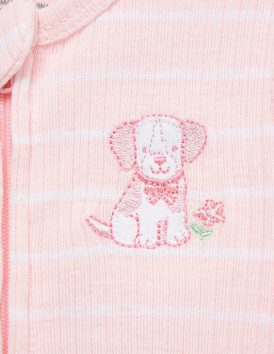 Set de mamelucos de algodón orgánico para bebé niña 4