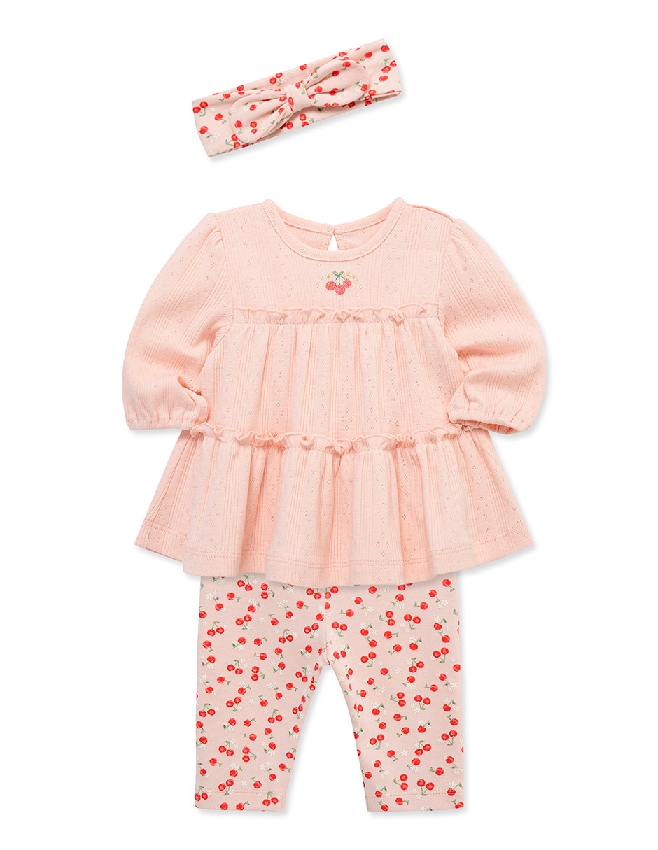 Conjunto de algodón para bebé niña 3