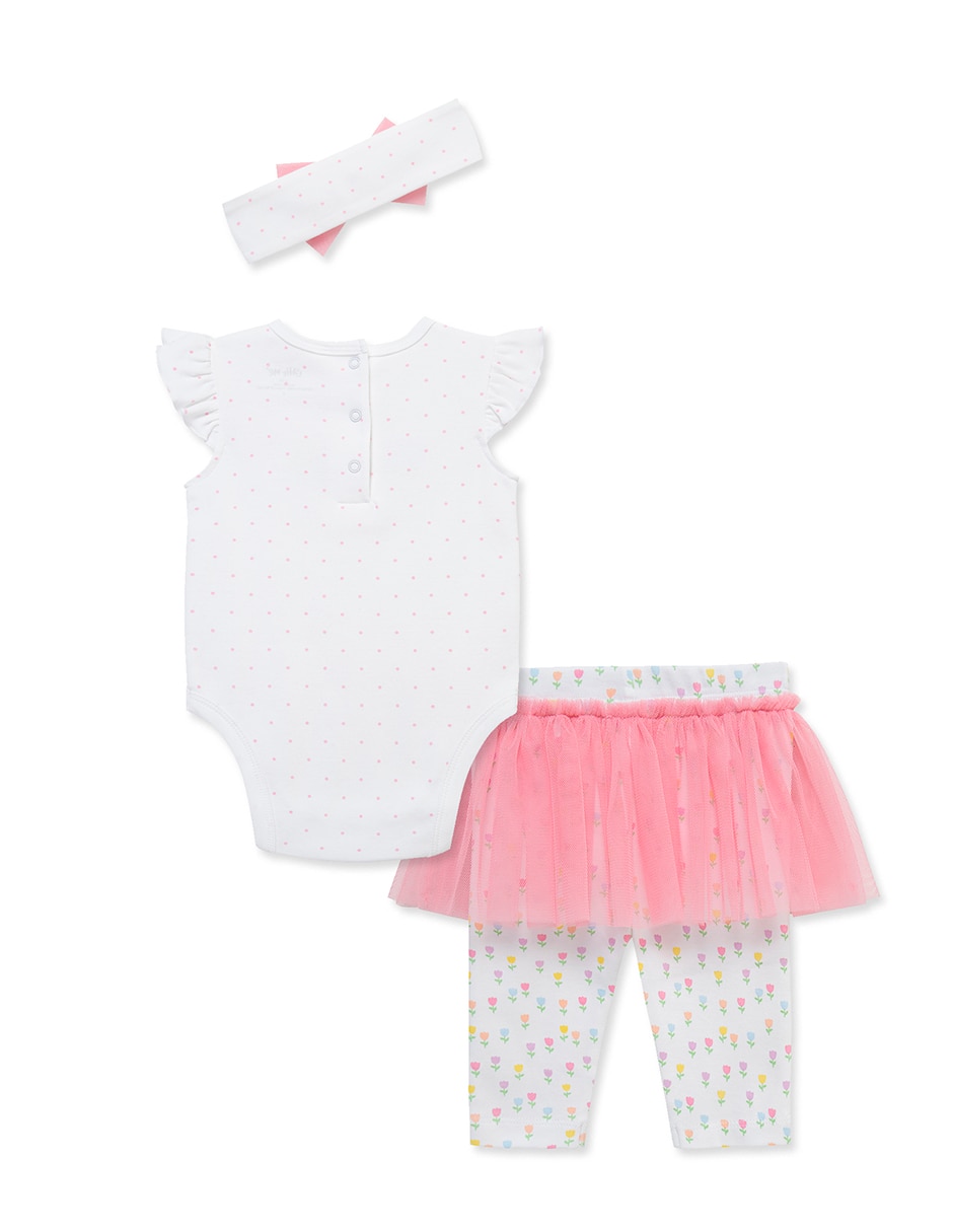 Conjunto casual de algodón para bebé niña 2