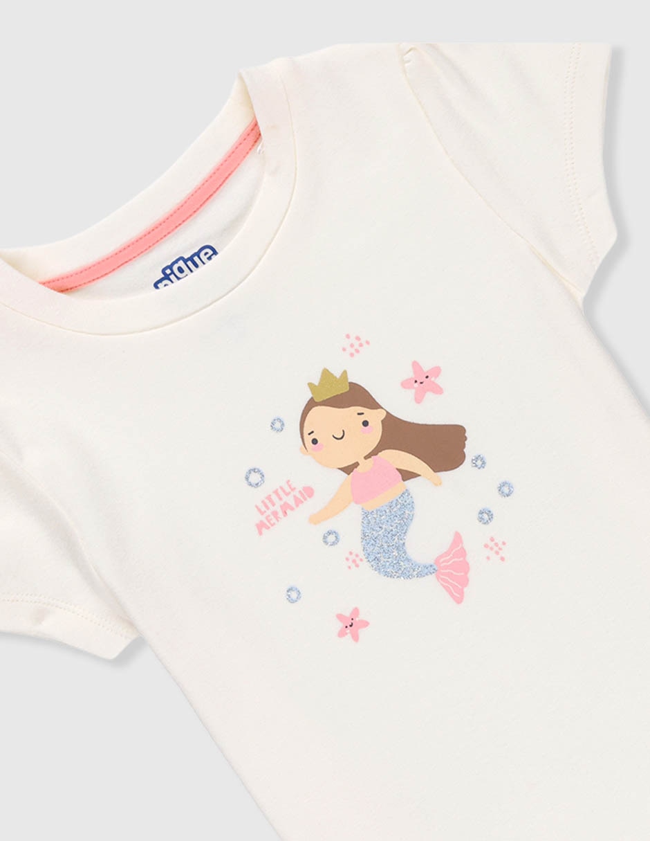 Set playera manga corta para bebé niña 4