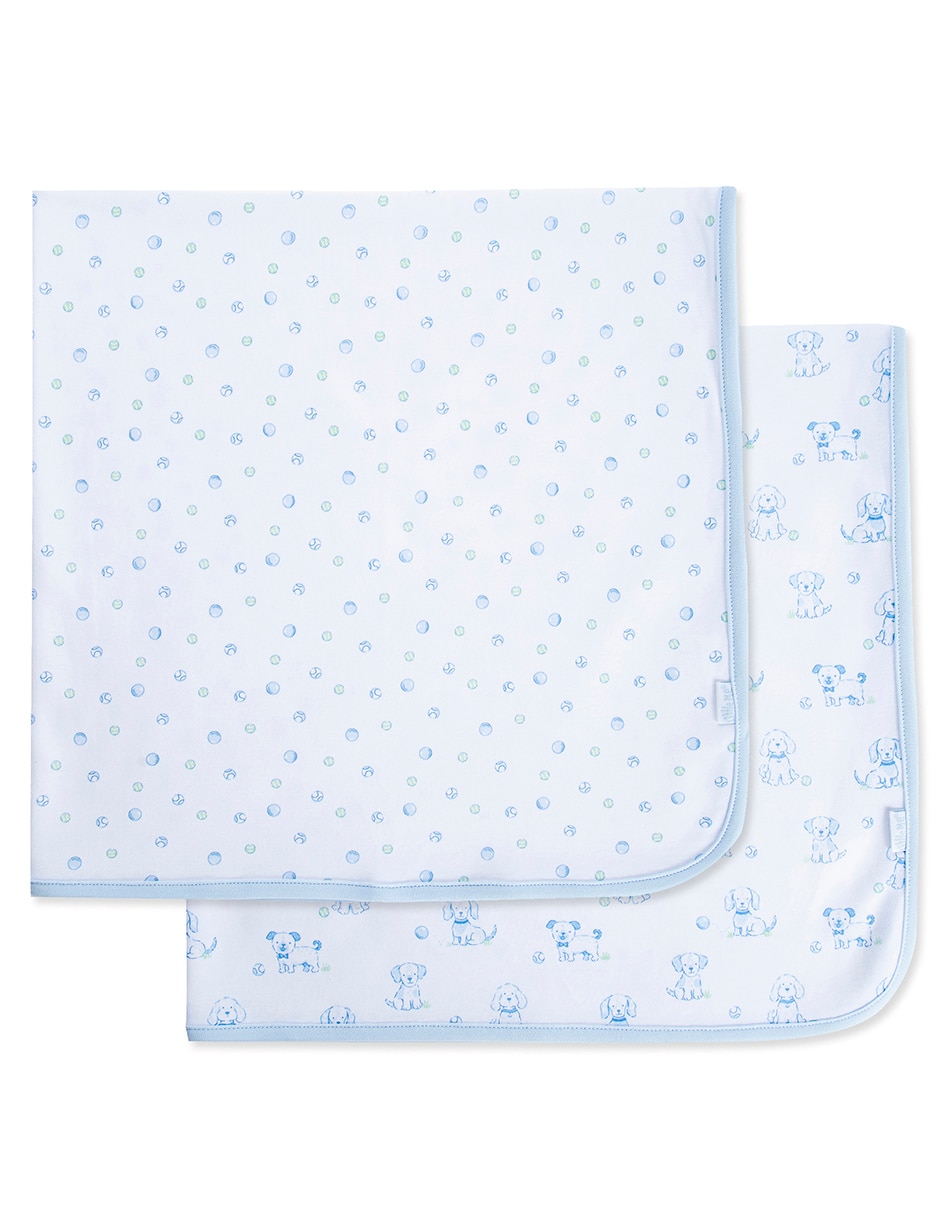 Set cobijas clásicas de tejido punto para niño Set cobijas clásicas de tejido punto para niño