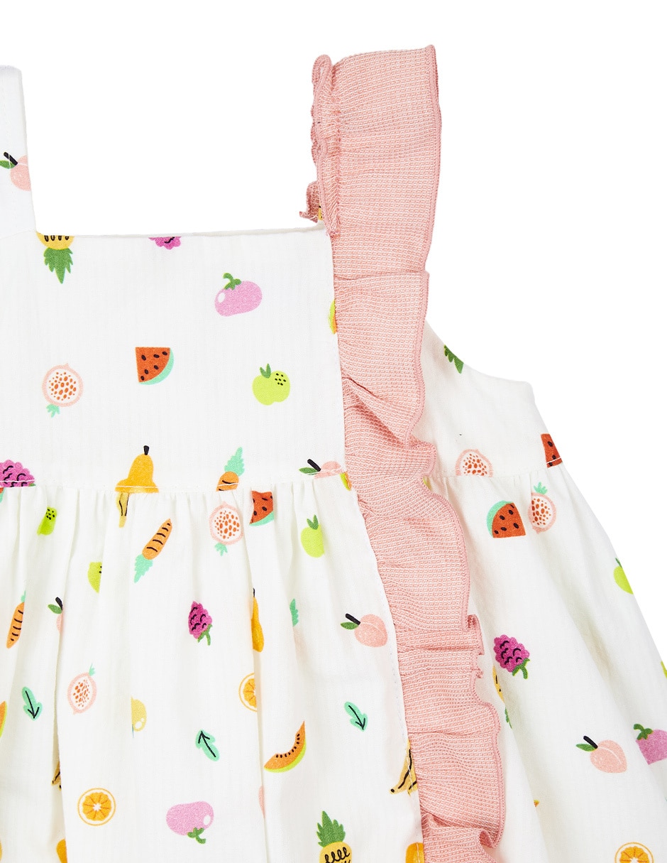 Vestido con gorro para bebé niña 3